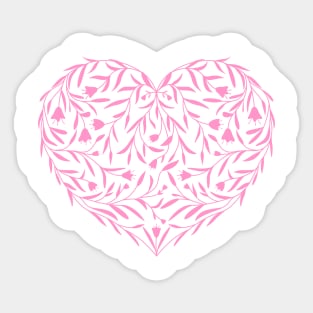 blooming heart Sticker